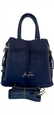 Rucsac Dama Piele Naturala Bleumarin Velina G04419 [1]
