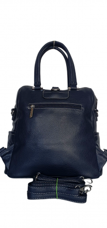 Rucsac Dama Piele Naturala Bleumarin Velina G04419 [2]