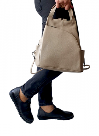 Rucsac Dama Piele Naturala Grej Tokio G04248 [6]