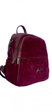 Rucsac Dama Piele Naturala Grena Bianca V. Fabbiano G04413 [3]