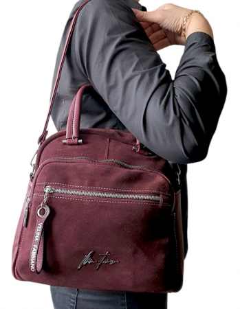 Rucsac Dama Piele Naturala Grena Fabia V. Fabbiano G04126 [7]