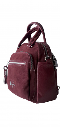 Rucsac Dama Piele Naturala Grena Fabia V. Fabbiano G04126 [2]