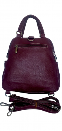 Rucsac Dama Piele Naturala Grena Lia V. Fabbiano G04416 [1]