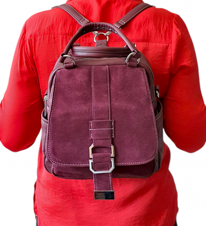 Rucsac Dama Piele Naturala Grena Lia V. Fabbiano G04416 [9]