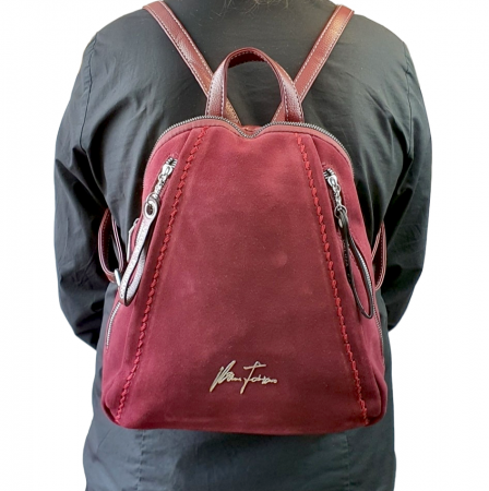Rucsac Dama Piele Naturala Grena V.Fabbiano Smaranda G03090 [6]