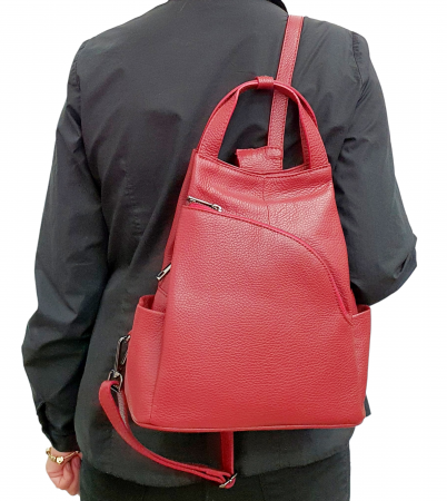 Rucsac Dama Piele Naturala Grena Tokio G02413 [6]