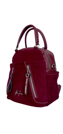 Rucsac Dama Piele Naturala Grena V.Fabbiano Geo G04541 [2]