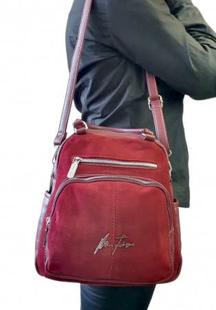 Rucsac Dama Piele Naturala Grena V.Fabbiano Pia G03111 [6]