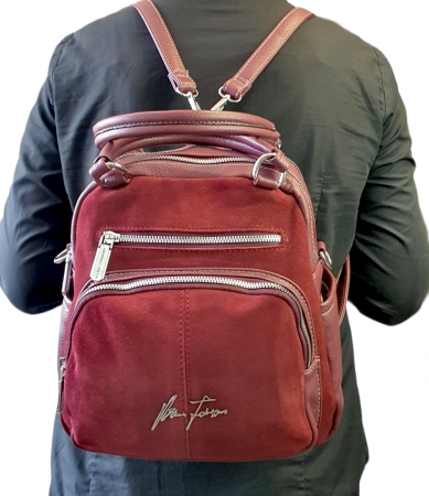 Rucsac Dama Piele Naturala Grena V.Fabbiano Pia G03111 [7]