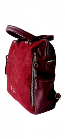 Rucsac Dama Piele Naturala Grena Velina G03178 [3]