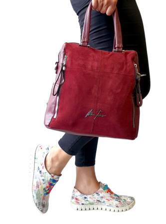 Rucsac Dama Piele Naturala Grena Velina G03178 [1]