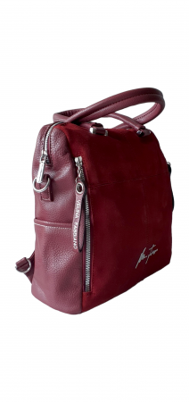 Rucsac Dama Piele Naturala Grena Velina G03178 [2]