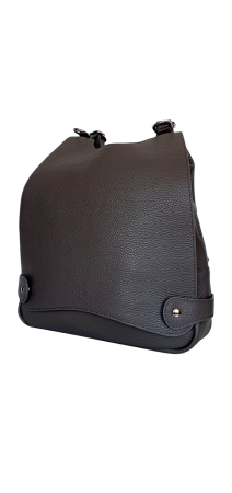 Rucsacuri Dama - Rucsac Dama Piele Naturala Gri Marina G04509