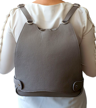 Rucsac Dama Piele Naturala Gri Marina G04509 [7]