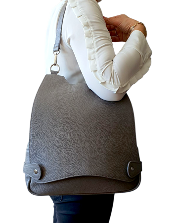 Rucsac Dama Piele Naturala Gri Marina G04509 [6]