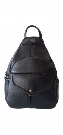 Rucsacuri Dama - Rucsac Dama Piele Naturala Negru Bulma G04243