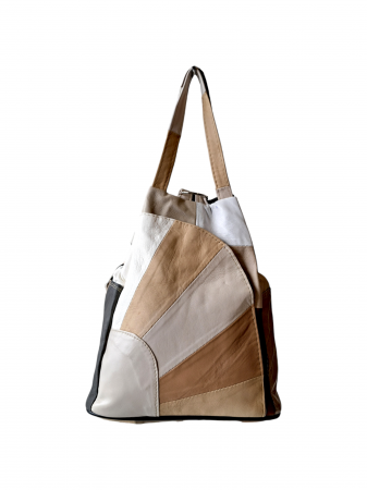Rucsacuri Dama - Rucsac Dama Piele Naturala Multicolor Clarisa G02896