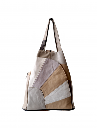 Rucsacuri Dama - Rucsac Dama Piele Naturala Multicolor Clarisa G02897