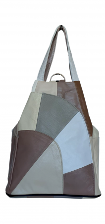 Rucsacuri Dama - Rucsac Dama Piele Naturala Multicolor Clarisa G04389