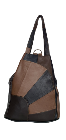 Rucsacuri Dama - Rucsac Dama Piele Naturala Multicolor Clarisa G04623