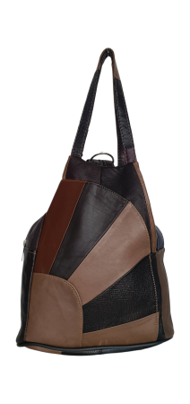 Rucsacuri Dama - Rucsac Dama Piele Naturala Multicolor Clarisa G04625