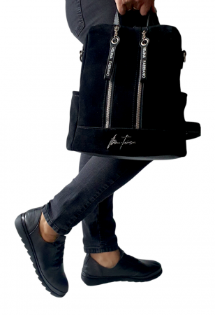 Rucsac Dama Piele Naturala Negru Cosmina G03980 [5]