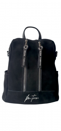 Rucsacuri Dama - Rucsac Dama Piele Naturala Negru Cosmina G03980