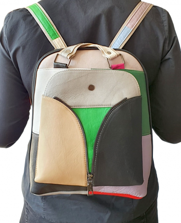 Rucsac Dama Piele Naturala Multicolor Erina G03611 [7]
