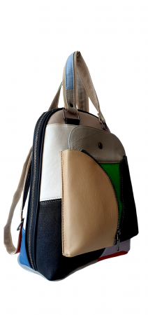 Rucsac Dama Piele Naturala Multicolor Erina G03611 [1]