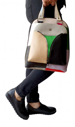 Rucsac Dama Piele Naturala Multicolor Erina G03611 [4]