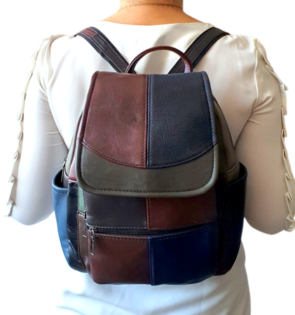 Rucsac Dama Piele Naturala Multicolor Fiona G04442 [7]