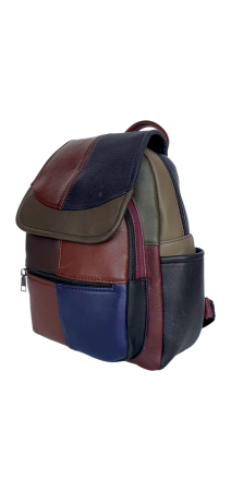 Rucsacuri Dama - Rucsac Dama Piele Naturala Multicolor Fiona G04442