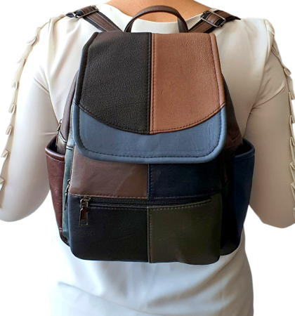 Rucsac Dama Piele Naturala Multicolor Fiona G04481 [7]