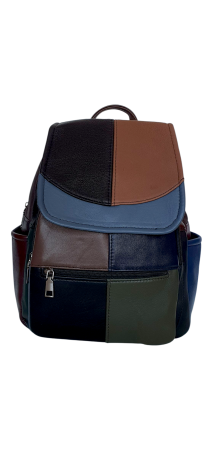 Rucsacuri Dama - Rucsac Dama Piele Naturala Multicolor Fiona G04481