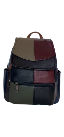 Rucsacuri Dama - Rucsac Dama Piele Naturala Multicolor Fiona G04482