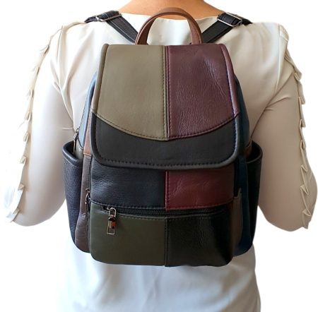 Rucsac Dama Piele Naturala Multicolor Fiona G04482 [7]