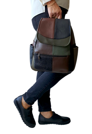 Rucsac Dama Piele Naturala Multicolor Fiona G04528 [6]