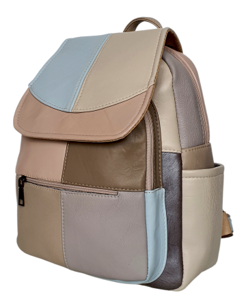 Rucsacuri Dama - Rucsac Dama Piele Naturala Multicolor Fiona G04706