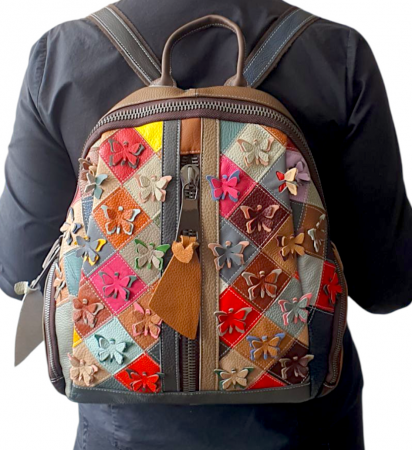 Rucsac Dama Piele Naturala Multicolor Floris G04374 [7]