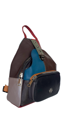 Rucsac Dama Piele Naturala Multicolor Hema G04441 [1]