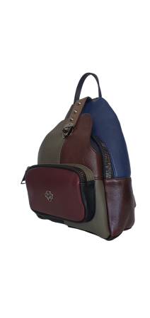Rucsac Dama Piele Naturala Multicolor Hema G04475 [2]