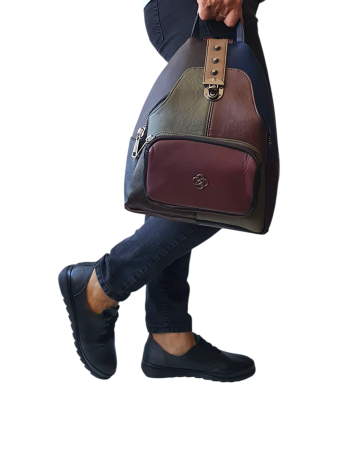 Rucsac Dama Piele Naturala Multicolor Hema G04475 [5]