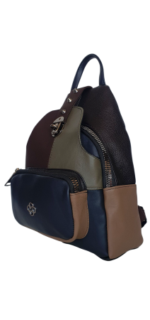 Rucsac Dama Piele Naturala Multicolor Hema G04476 [2]
