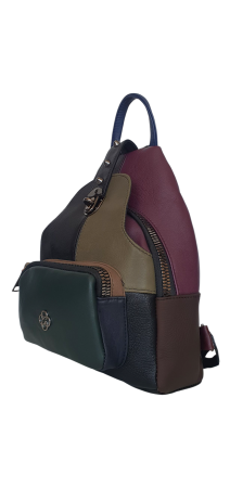 Rucsac Dama Piele Naturala Multicolor Hema G04477 [2]