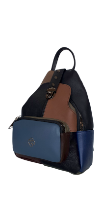 Rucsac Dama Piele Naturala Multicolor Hema G04489 [2]