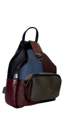 Rucsac Dama Piele Naturala Multicolor Hema G04490 [1]