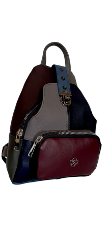 Rucsac Dama Piele Naturala Multicolor Hema G04529 [1]