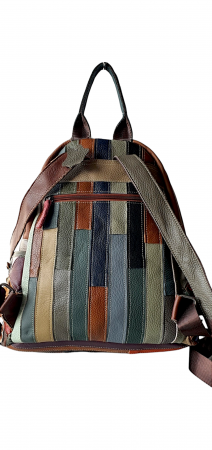 Rucsac Dama Piele Naturala Multicolor Ilaria G03507 [3]