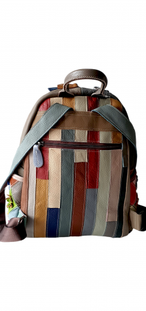 Rucsac Dama Piele Naturala Multicolor Ilaria G03818 [3]