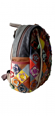 Rucsac Dama Piele Naturala Multicolor Ilaria G03818 [1]